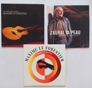 MAXIME LE FORESTIER ♦ Lot 3 x CD Promo ♦ LES JOURS MEILLEURS + PERSON + TA PEAU - Picture 1 of 5