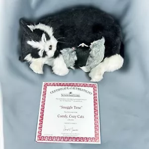 Ashton Drake Galleries Mutter Katze & Kätzchen ""Snuggle Time"" 10 Zoll realistische Figur - Bild 1 von 14