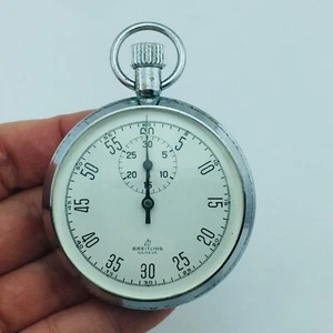 VINTAGE BREITLING STOPWATCH MANUAL WIND MILITARY ISSUE CI - Picture 1 of 19
