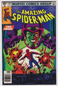 THE AMAZING SPIDER-MAN #207 LETZTER VORHANG! AUG 1980 SEHR GUTER ZUSTAND - Bild 1 von 2