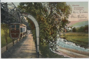 AK Elberfeld Schwebebahn Sonnborn gelaufen 1912 - Bild 1 von 2