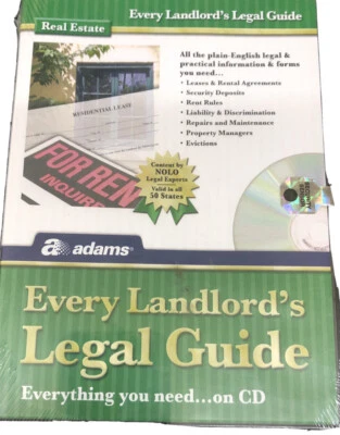 Adams Every Landlord's Legal Guide For PC/Mac Disc New Sealed - Image 1 of 3