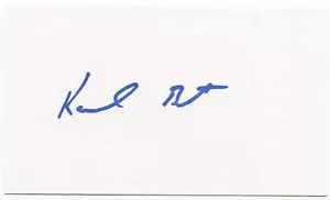 Karl Best Signed 3x5 Index Card Autographed Signature Seattle Mariners Baseball - Picture 1 of 2