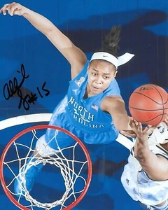 Allisha Gray North Carolina Tar Heels signed Autogramm 8x10 Foto COA mit Nachweis - Bild 1 von 2