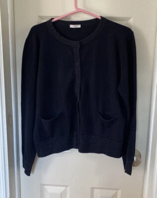 Peserico Size 48 Snap Button Sweater Cardigan - Cashmere Silk Wool - Image 1 of 4