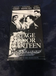 Stage Door Canteen VHS 1994 Collectors Edition Katharine Hepburn Harpo Marx - Picture 1 of 6