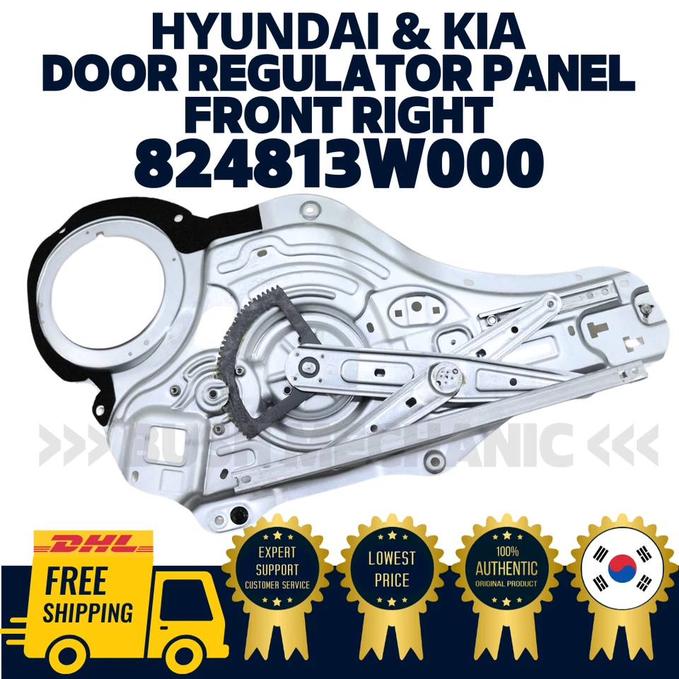 Módulo de panel regulador de puerta delantero derecho original OEM Kia RH 824813W000 Sportage Foto 1 de 1