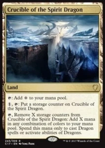 MTG CRUCIBLE OF THE SPIRIT DRAGON EXC CROGIOLO DELLO SPIRITO DRAGO CMD2017 - Picture 1 of 1