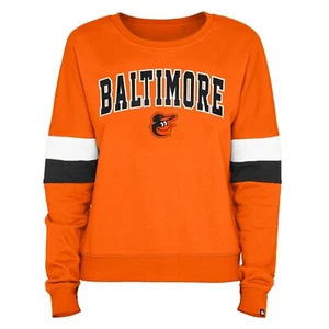 Baltimore Orioles New Era Athletic Crew Neck Women's Sweatshirt - Picture 1 of 2