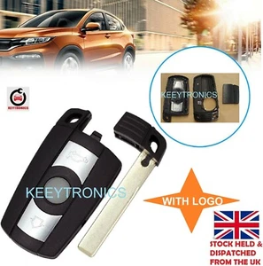 NEW for BMW 1 3 5 6 7 Series E90 E92 E93 3 Button Key Case Smart Key +LOGO #A24 - Picture 1 of 5