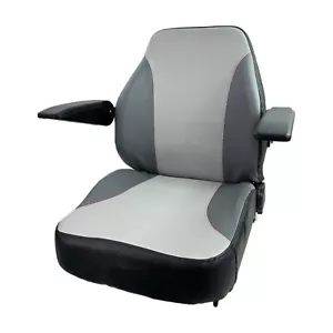 E-K3181-56200 Grey Vinyl Seat for Kubota ZD321, ZD321N, ZD323, ZD326HL, ZD326P++ - Picture 1 of 9