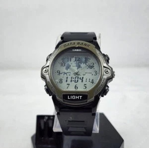 VINTAGE CASIO TWINCEPT DATABANK ABX-23 ANA-DIGI WORLD TIME WATCH NEW BATTERY - Picture 1 of 10