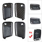Carbon Fiber Remote Key Shell Cover Case Fit VW MK7 Golf Jetta 2015 - up