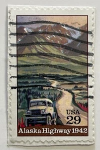 United States Postage Stamp 29 Cents Alaska Highway 1942 Canceled USA - Picture 1 of 1