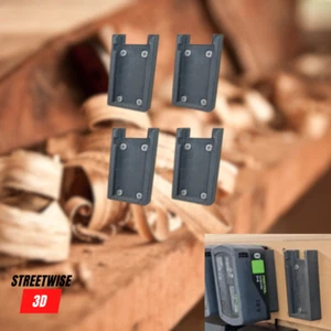 Battery Wall Mount Festool 18V Batteries Undershelf Holder Mount x10 Green/Black - Picture 1 of 2