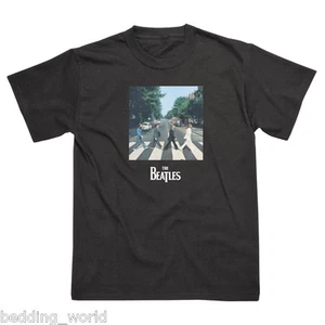 MENS T SHIRTS THE BEATLES ABBEY ROAD LENNON MCCARTNEY RINGO COTTON GIFT IDEA - Picture 1 of 1