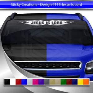 #115 JESUS IS LORD Decal Sticker Windshield Window Vinyl Banner Christian Faith - Picture 1 of 6