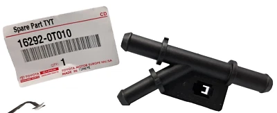 Toyota Avensis T27 Corolla E12 Verso Auris Raccord d'eau ORIGINAL 16292-0T010 - Photo 1/3
