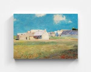 Quadro su tela Odilon Redon Breton Village casa decorazione quadro da parete artista arte - Foto 1 di 7