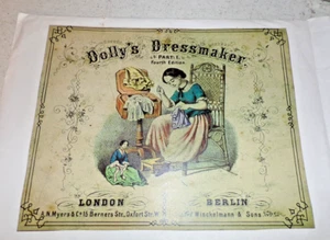 DOLLY'S DRESSMAKER PART 1, FOURTH ED LONDON/BERLIN 10 UNCUT PAPER PATTERNS 18" - Picture 1 of 3