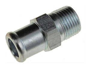 Coolant Heater Hose Fitting 3/8" NPT Male to 5/8" Hose Barb Male STEEL DOR - Picture 1 of 1