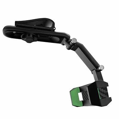 360°Rotation Phone Holder Adjustable Handheld/Car Mirror Sunvisor Clip Desketop - Image 1 of 4