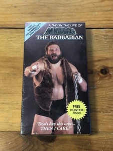 Wcw Wwe Awa A Day In The Life Of Nord The Barbarian VHS Poster Brand New Sealed - Foto 1 di 5