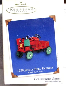 #81 - 2002 Hallmark Keepsake Ornament - Kiddie Cars - 1928 Jingle Bell Express - Picture 1 of 4