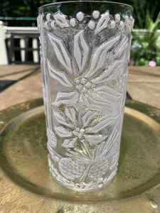 Imperial Glas Weihnachtszeit Cocktail Becher 5 3/4" Mid-Century weiß 50er Jahre - Bild 1 von 6