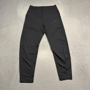 Nike Tech Woven Pants Mens Small Triple Black Joggers Tapered AR3221-010 - Picture 1 of 11