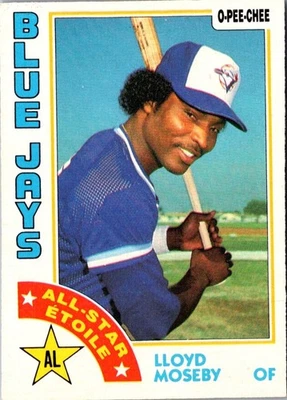 1984 O-Pee-Chee Lloyd Moseby #3 Toronto Blue Jays Baseball Card - Image 1 of 2