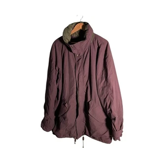 Timberland Weathergear Jacket Men's Size L Purple Logo Full Zip Outdoor Coat - Picture 1 of 17