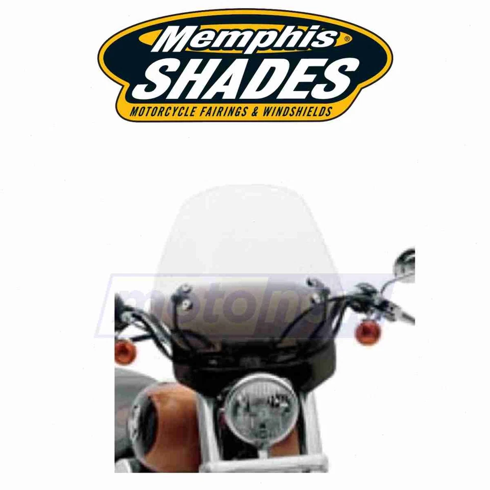 Memphis Shades Hell Cat Bar Mount Windshield for 1983 Honda VT750C Shadow - om Foto 1 de 4