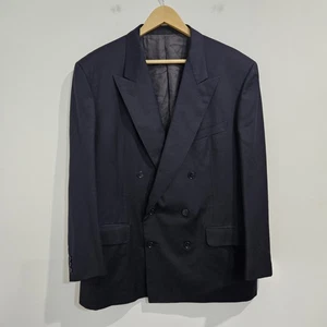 Ermenegildo Zegna Blazer Coat Men Size 54 Double Breasted Made In Italy  - Foto 1 di 13