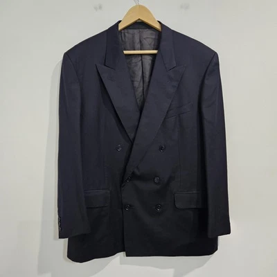 Abrigo Blazer Ermenegildo Zegna Hombre Talla 54 Doble Pecho Hecho en Italia  Foto 1 de 4
