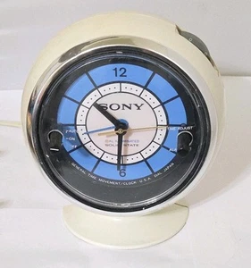 FOR PARTS Vintage 70er Sony TR-C290 Radiowecker Space Age Mod weiße Kugel - Bild 1 von 17