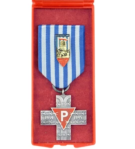 4634 WW2 BADGE + AUSCHWITZ HOLOCAUST SURVIVOR CROSS MEDAL POLAND JEWISH RP - Picture 1 of 6
