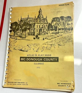 1972 Plat Map Mound Township Mc Donough County Illinois - Picture 1 of 3