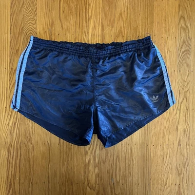 Vintage 80s Adidas Trefoil Sprinter Running Shorts Men’s XL Made in West Germany - Image 1 of 4