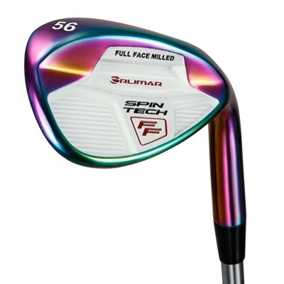 Golf Spin Tech Full Face 52 graus Gap Wedge, arco-íris iridescente masculino direito... - Imagem 1 de 4