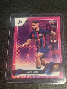 2023 Topps Chrome ALVARO SANZ /250 🔥 #67 Pink Xfractor FC Barcelona - Bild 1 von 3