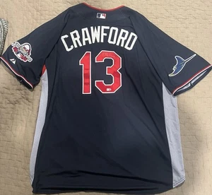 Carl Crawford Game Used All Star Jersey MVP Year Auto Sign - MLB Authenticated - Picture 1 of 5