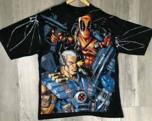 Marvel Deadpool And Cable AOP Maglietta Moderna Etichetta Corona (2XL) #5 - Foto 1 di 4