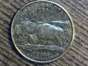 2006-P North Dakota State Quarter Improperly Annealed Planchet - Picture 1 of 3