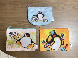 Pingu Pouch 3 Stück Set 2 Limited Edition Rare Animation Model VHTF Penguin Coll - Bild 1 von 2
