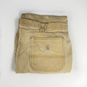 Pantalone Carhartt Uomo 36x30 Relaxed Fit Doppio Ginocchio Tasche Carpentiere Lavoro - Foto 1 di 12
