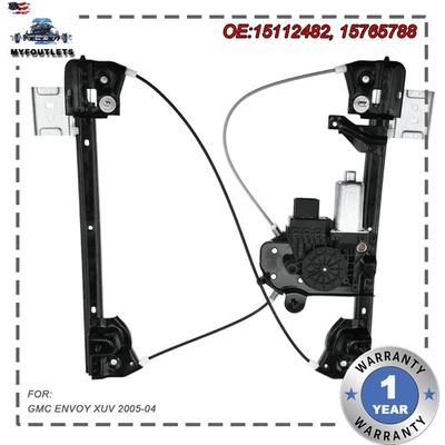15765788 Power Window Regulator w/ Motor for GMC Envoy XUV 2004-2005 SUV Midgate - Image 1 of 4