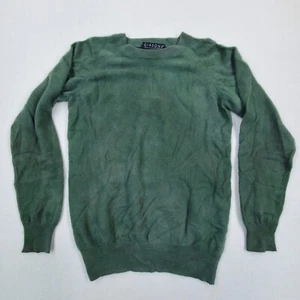 GIASONE green 100% 2 Ply Cashmere Crew Neck Sweater Sz S - Picture 1 of 7