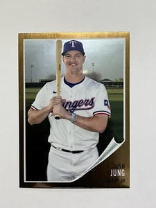 2024 Topps Chrome Lids Mitchell & Ness Josh Jung Gold #15 Rangers SP - Bild 1 von 6