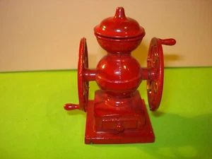 Vintage Red Die Cast Coffee Grinder Pencil Sharpner Hong Kong Opens! - Picture 1 of 4